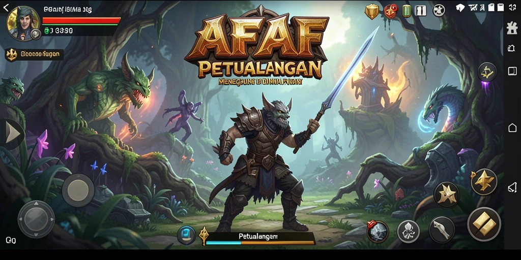 Antarmuka user-friendly yang memudahkan navigasi di dunia petualangan.