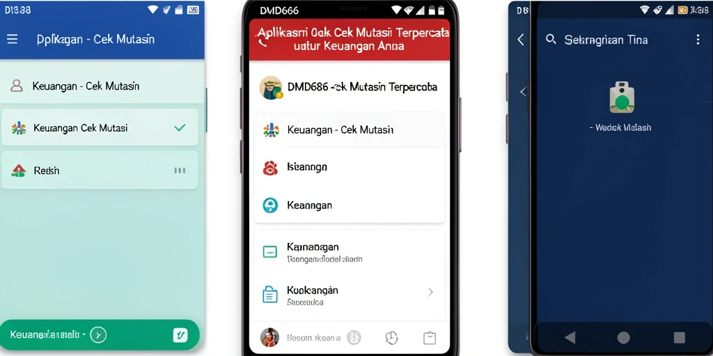 Antarmuka DMD686 yang menampilkan fungsi Cek Mutasi.
