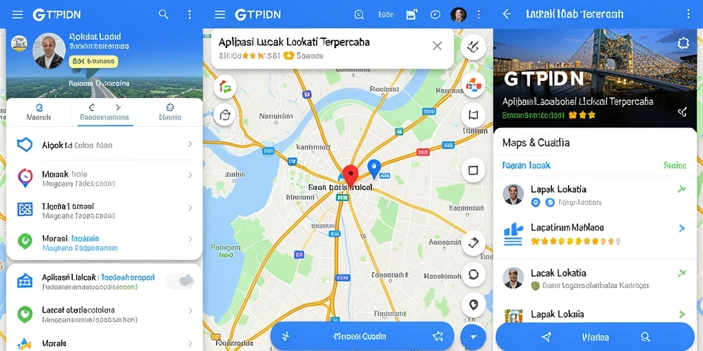 Tampilan antarmuka GTPIDN yang mudah digunakan untuk lacak lokasi.