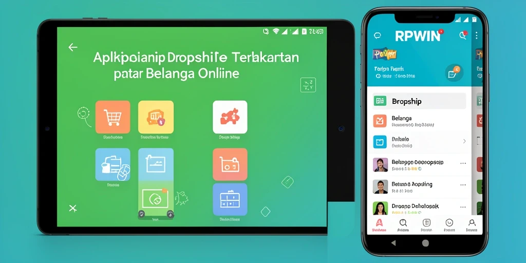 Antarmuka RPWIN yang user-friendly untuk aplikasi Dropship.